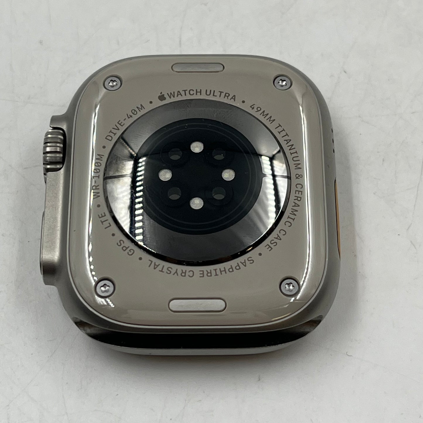 GPS Only Apple Watch Ultra 49MM Natural Titanium MQF13LL/A Face Only
