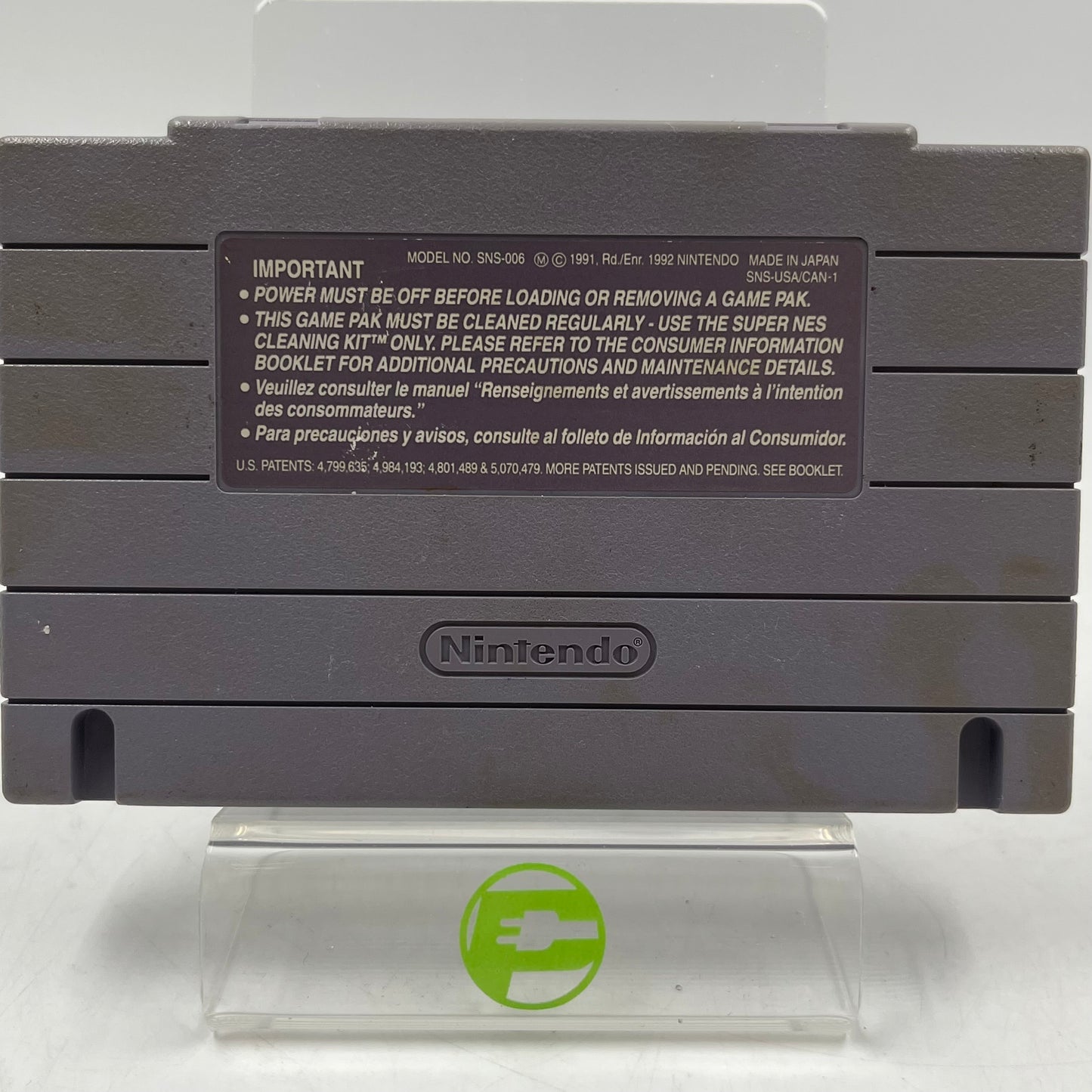 Clay Fighter Tournament Edition (Super Nintendo SNES, 1994) Cartridge Only