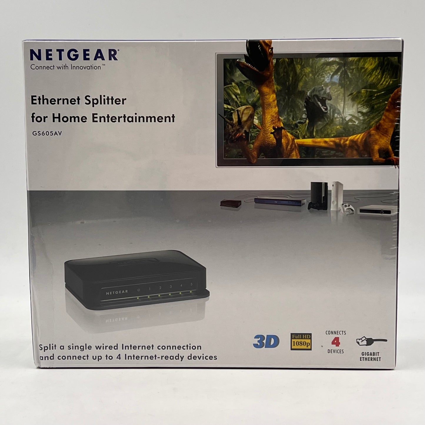 New NETGEAR Ethernet Splitter GS605AV