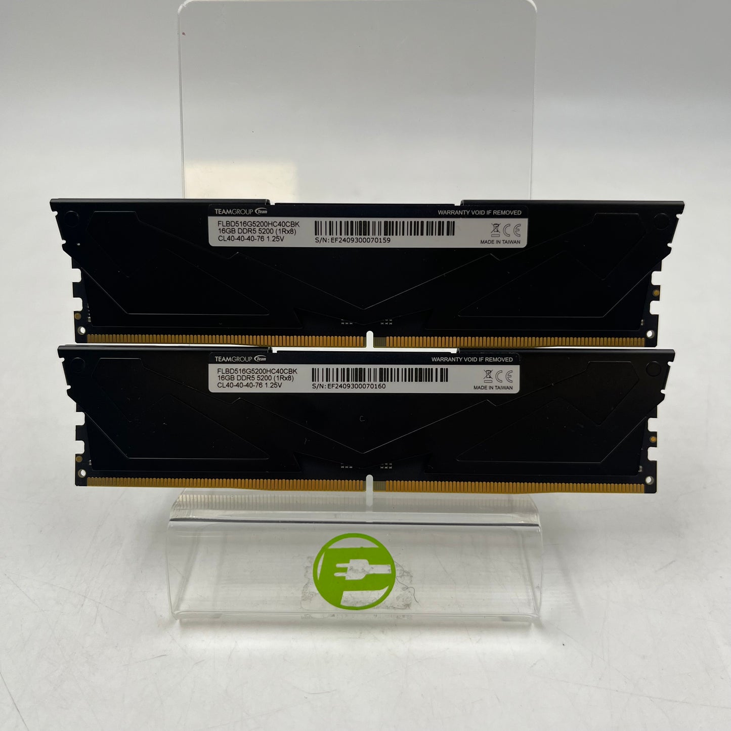TeamGroup T-Force Vulcan 16GB (2x8GB) RAM DDR5 5200MHz FLBD516G5200HC40CBK