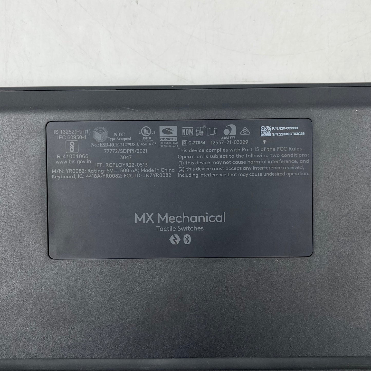 Logitech MX Illuminated Wireless Mechanical Keyboard and Mouse YR0083