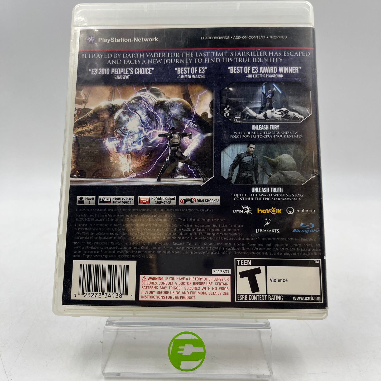 Star Wars: The Force Unleashed II (Sony PlayStation 3 PS3, 2010)