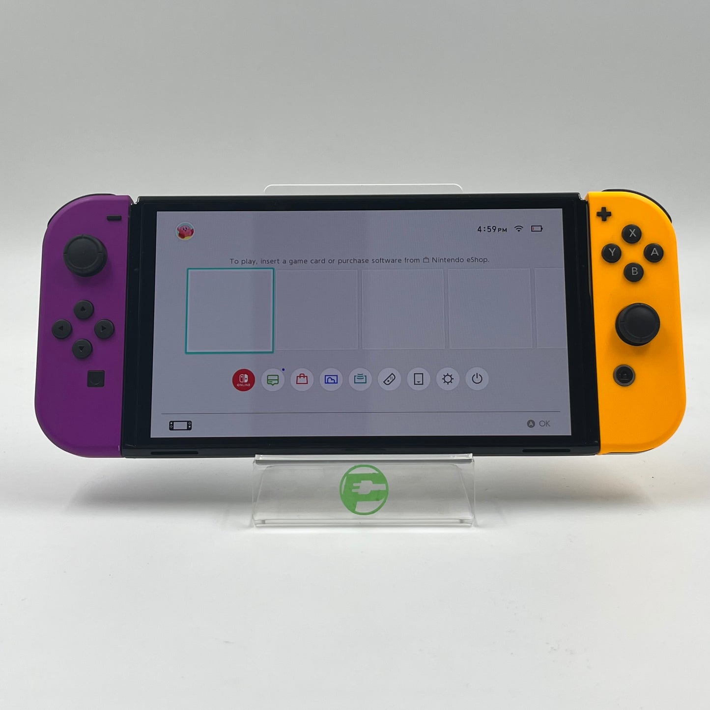 Nintendo Switch OLED Video Game Console HEG-001 Orange/Purple