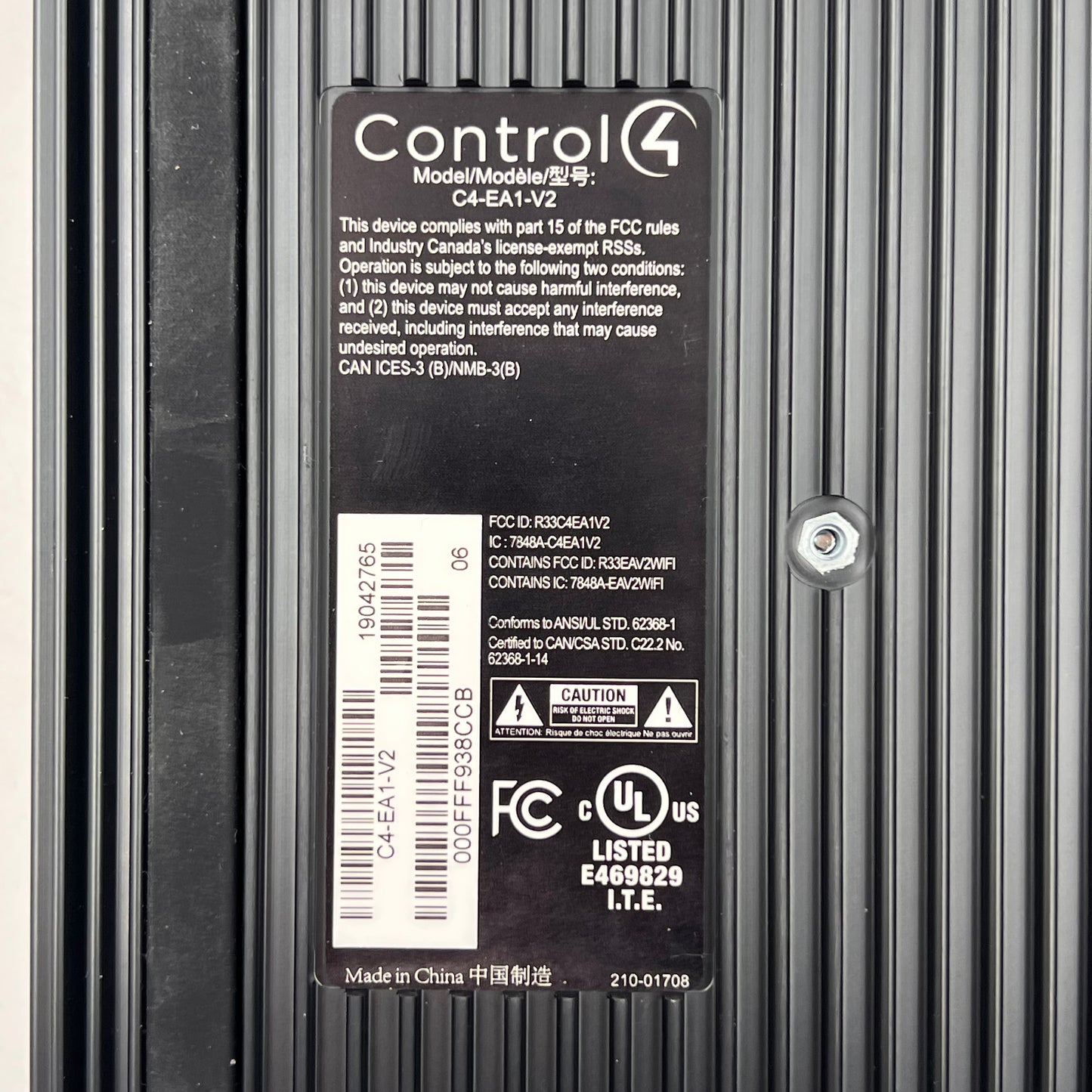 Control4 C4-EA1-V2 Entertainment and Automation Controller