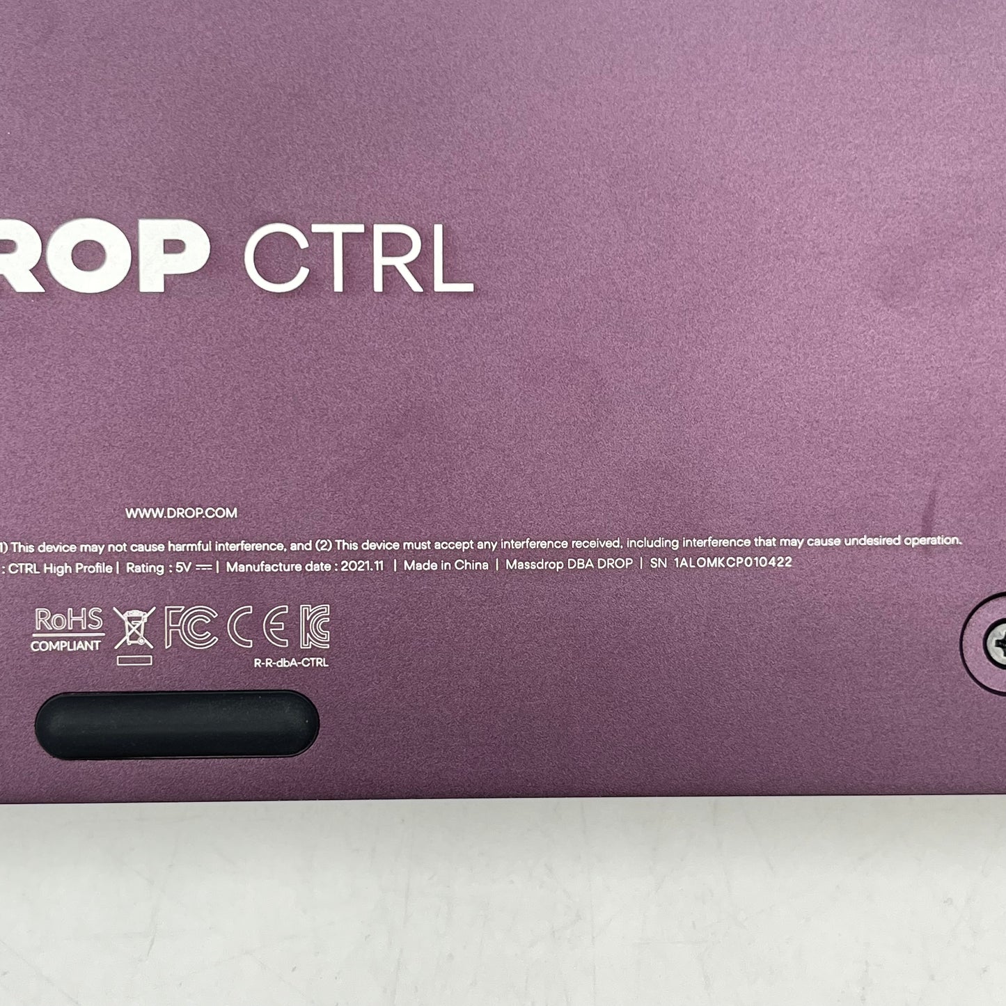 Drop Amethyst Gemstone Wired Mechanical Keyboard