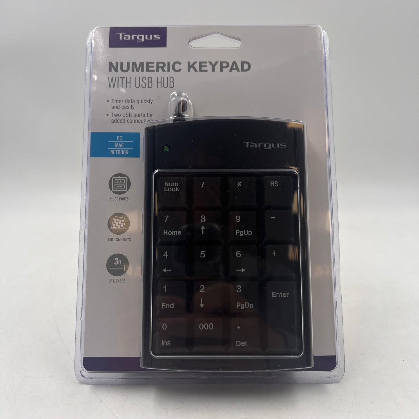 New Targus Numeric Keypad with USB Hub