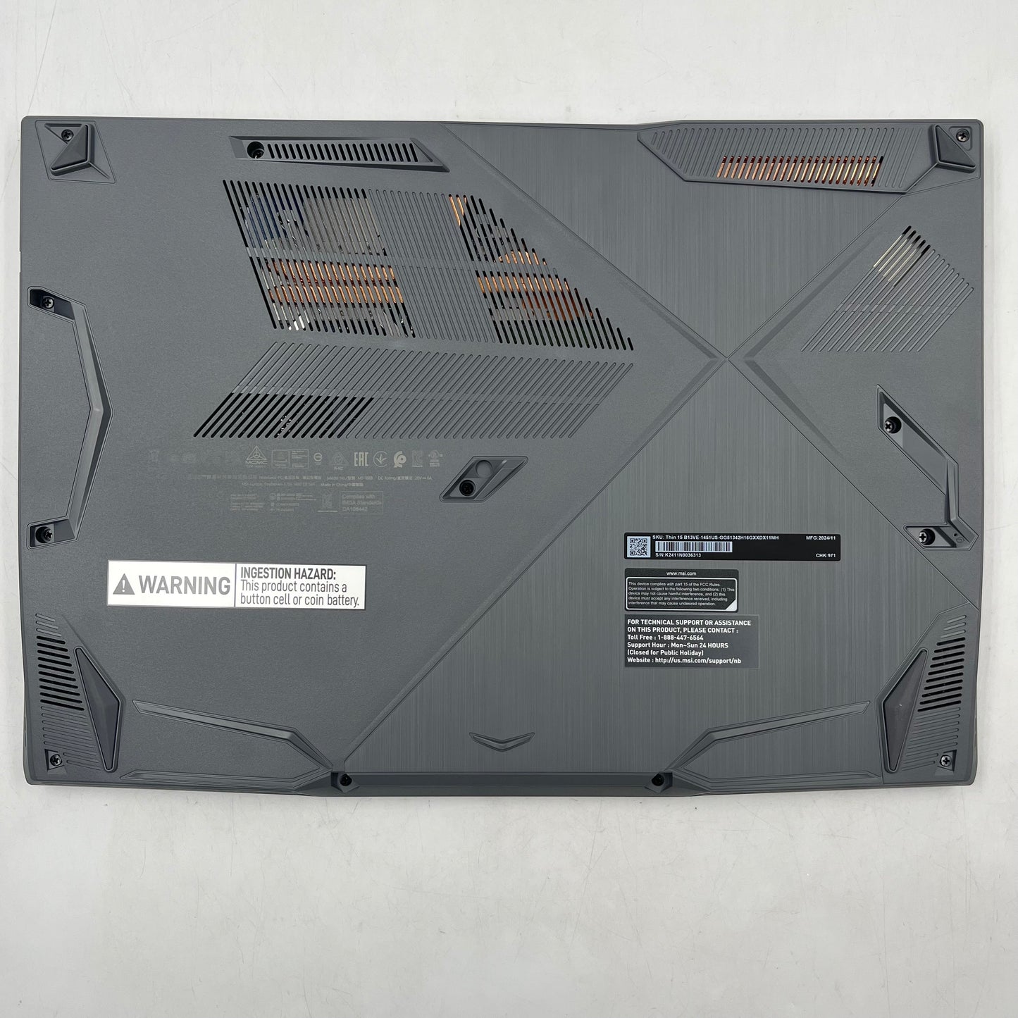 MSI Thin 15 B13VE 15.6" i5-13420H 2.1GHz 16GB RAM 512GB SSD GeForce RTX 4050