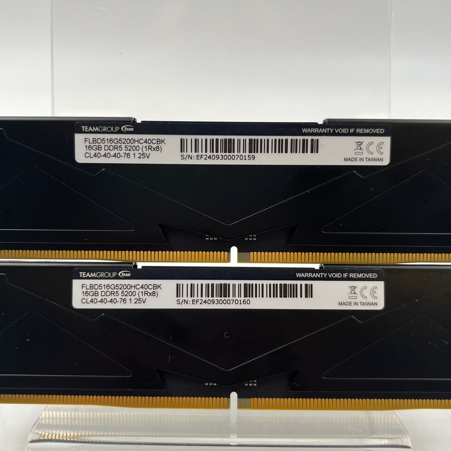 TeamGroup T-Force Vulcan 16GB (2x8GB) RAM DDR5 5200MHz FLBD516G5200HC40CBK