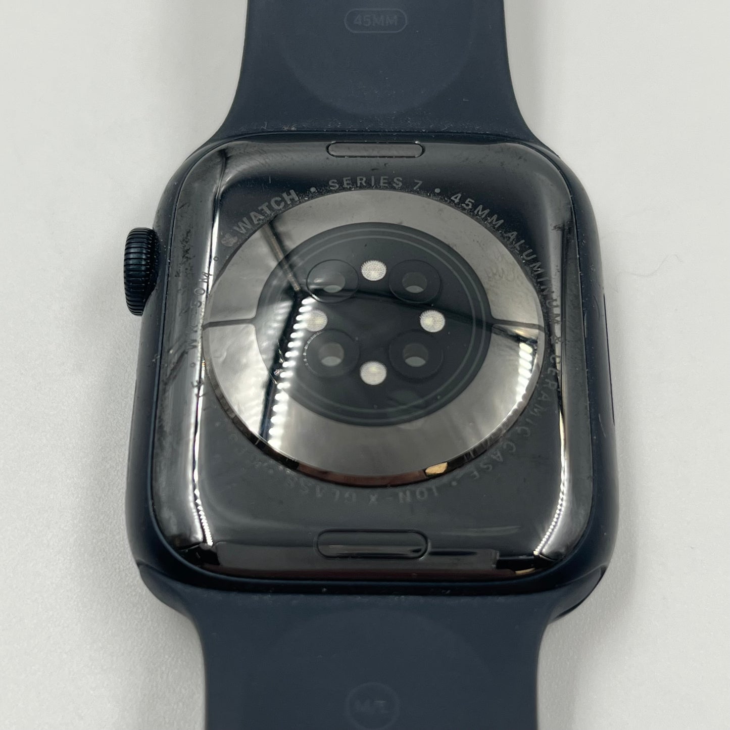 GPS Only Apple Watch Series 7 45MM Black Aluminum Midnight Sport Band MKJ73LL/A