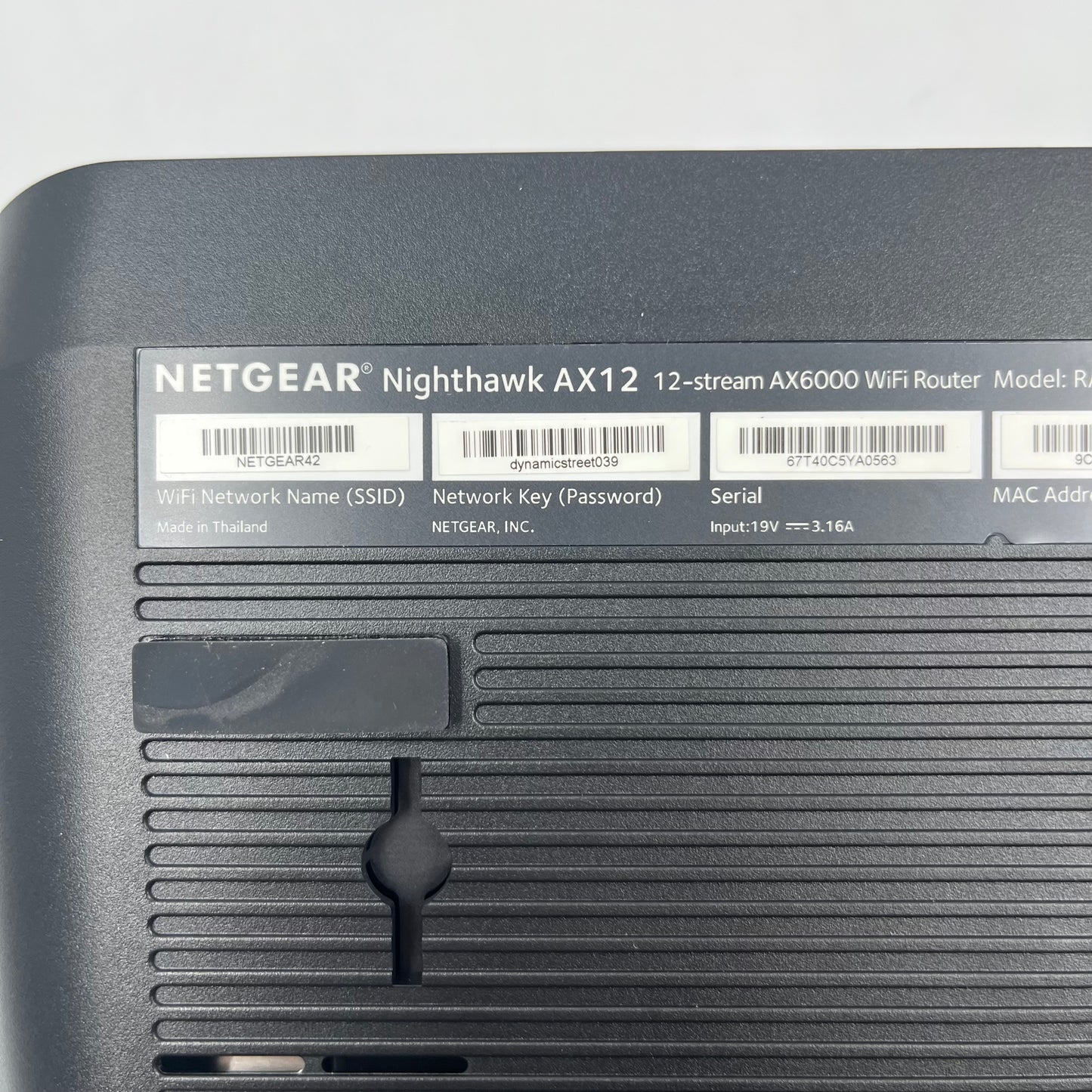 NETGEAR Nighthawk AX12 Dual Band WiFi 6 RAX120 Wifi Router
