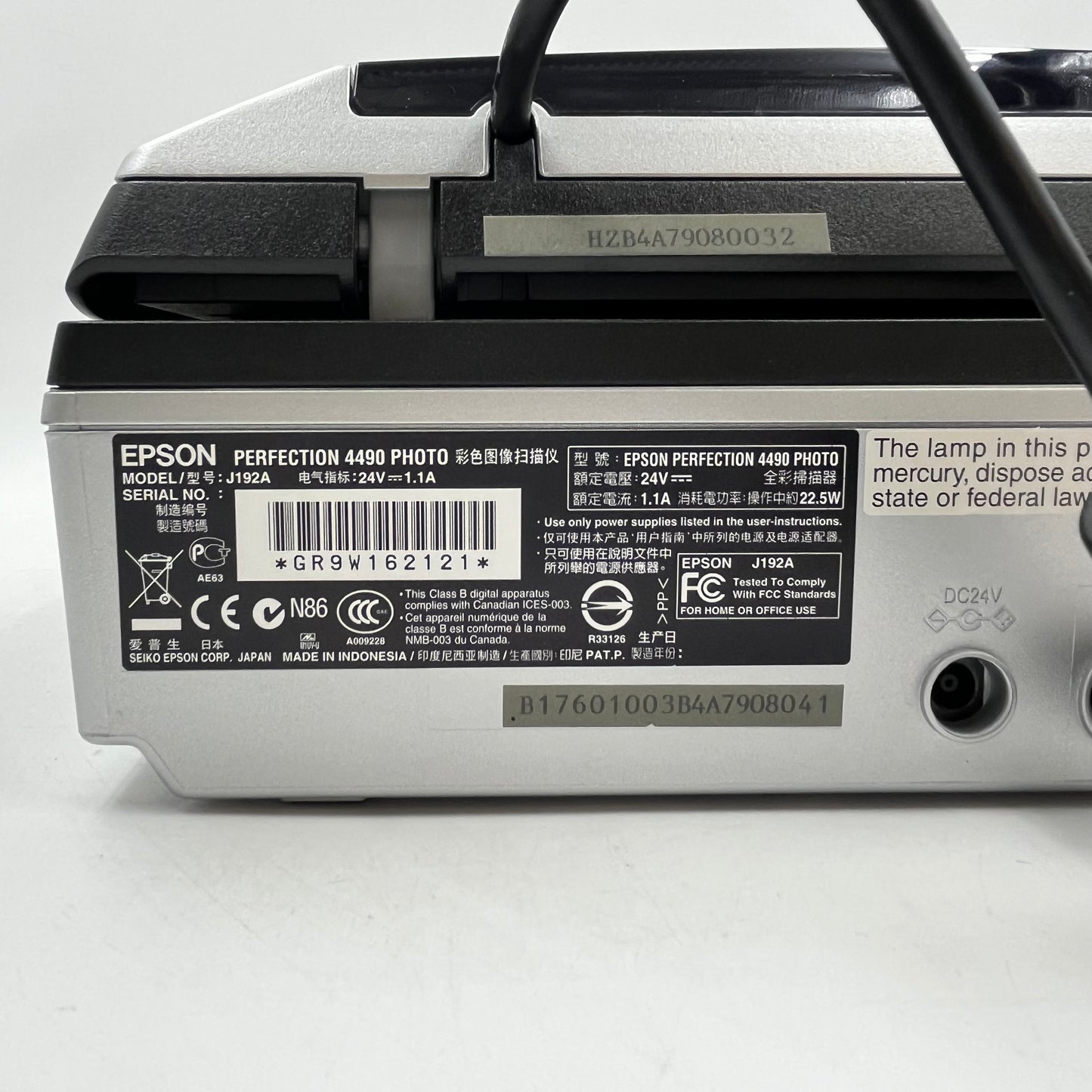 Epson Perfection 4490 Flatbed Photo Color Scanner with Film Slide Holders