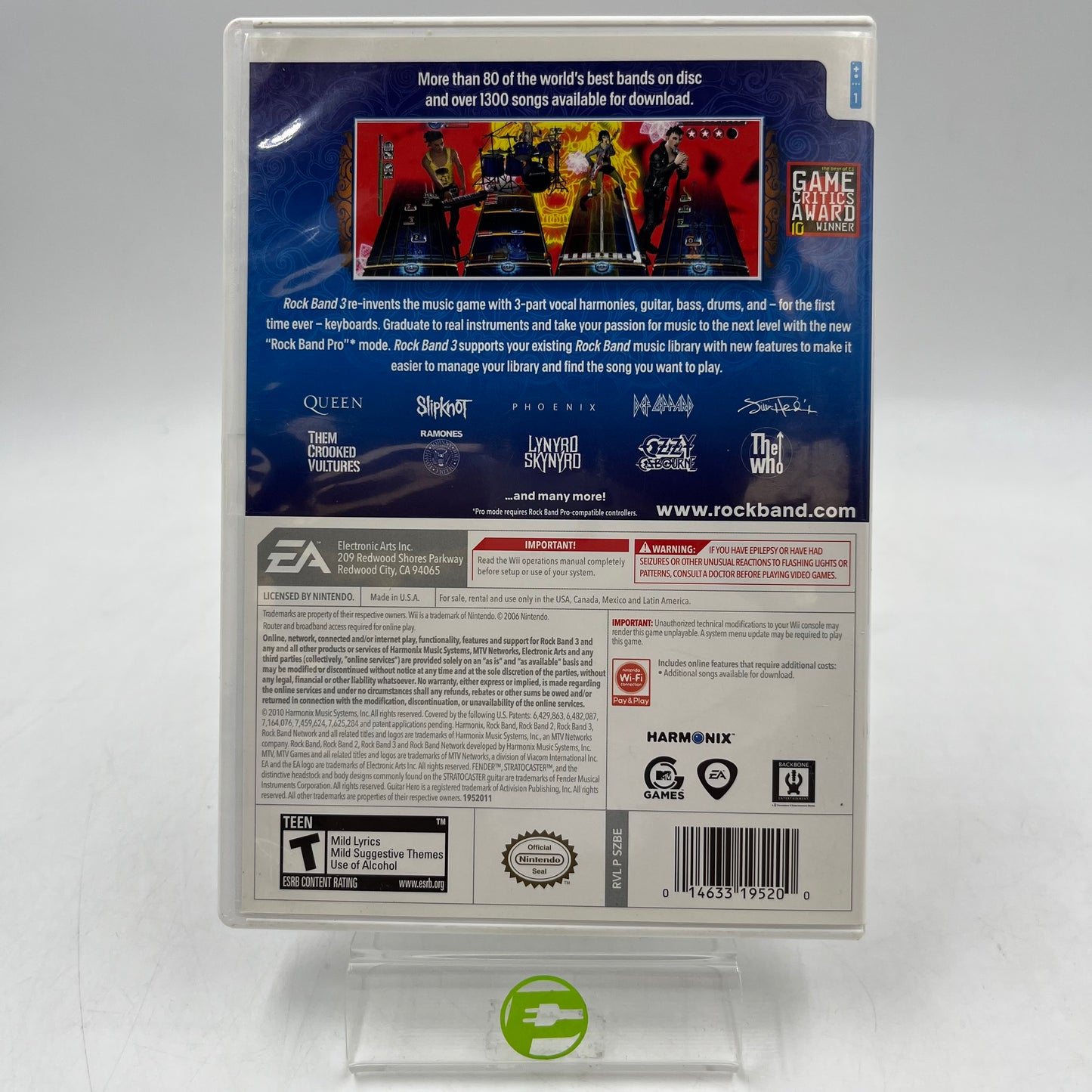 Rock Band 3 (Nintendo Wii, 2010)
