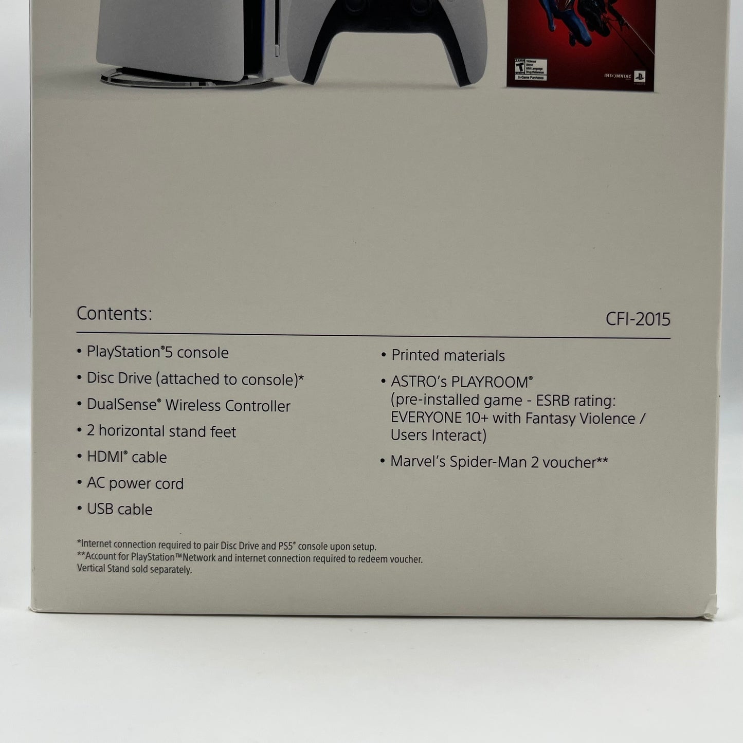 New Sony PlayStation 5 Slim Disc Edition PS5 1TB White Console System CFI-2015