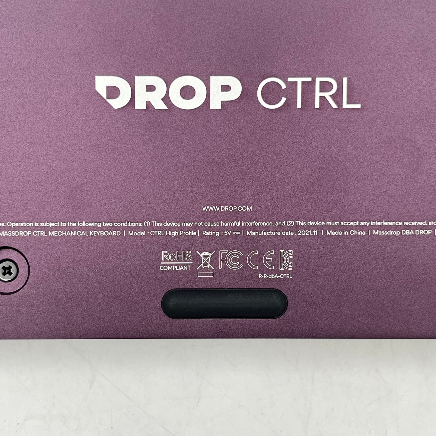 Drop Amethyst Gemstone Wired Mechanical Keyboard
