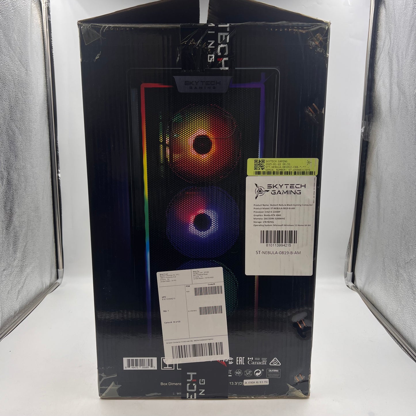 Skytech Nebula i5-13400F 2.50GHz 16GB RAM 1TB SSD Nvidia GeForce RTX 4060