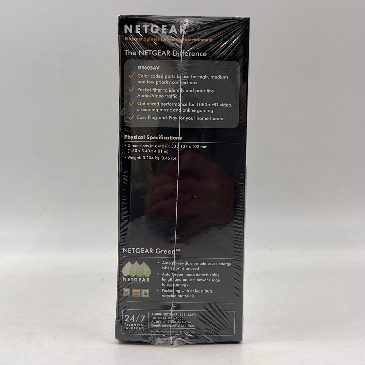 New NETGEAR Ethernet Splitter GS605AV
