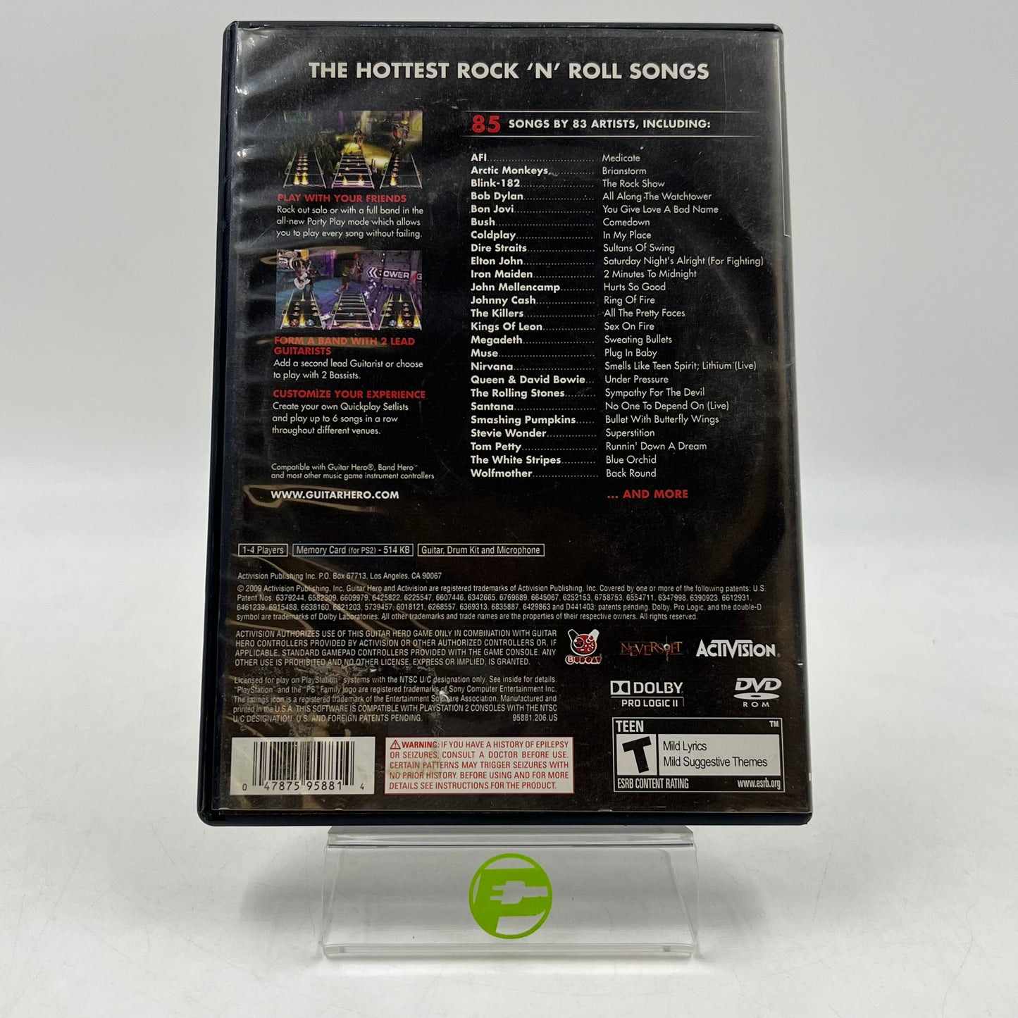 Guitar Hero 5 (Sony PlayStation 2 PS2, 2009)