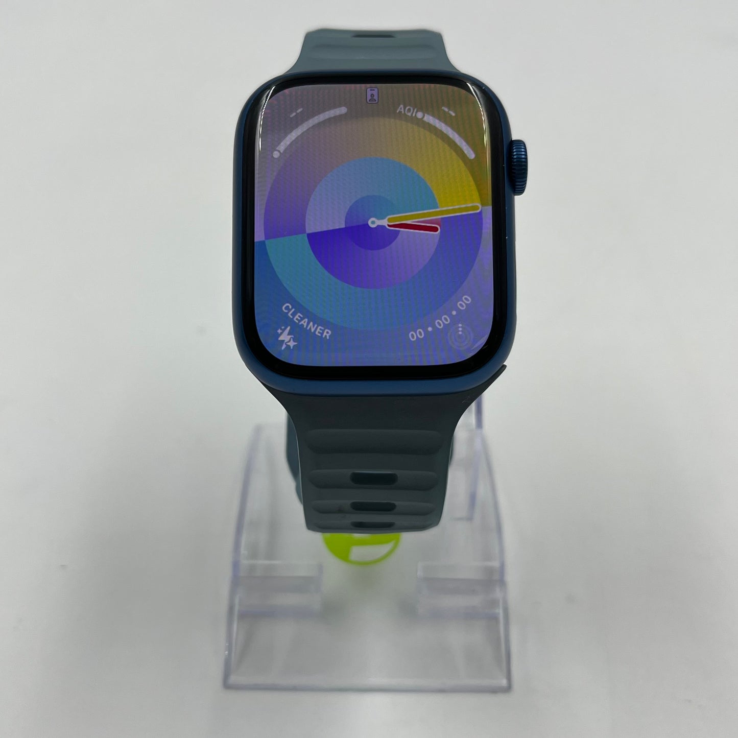 GPS Only Apple Watch Series 7 45MM Blue Aluminum Blue Sport Loop MKNR3LL/A