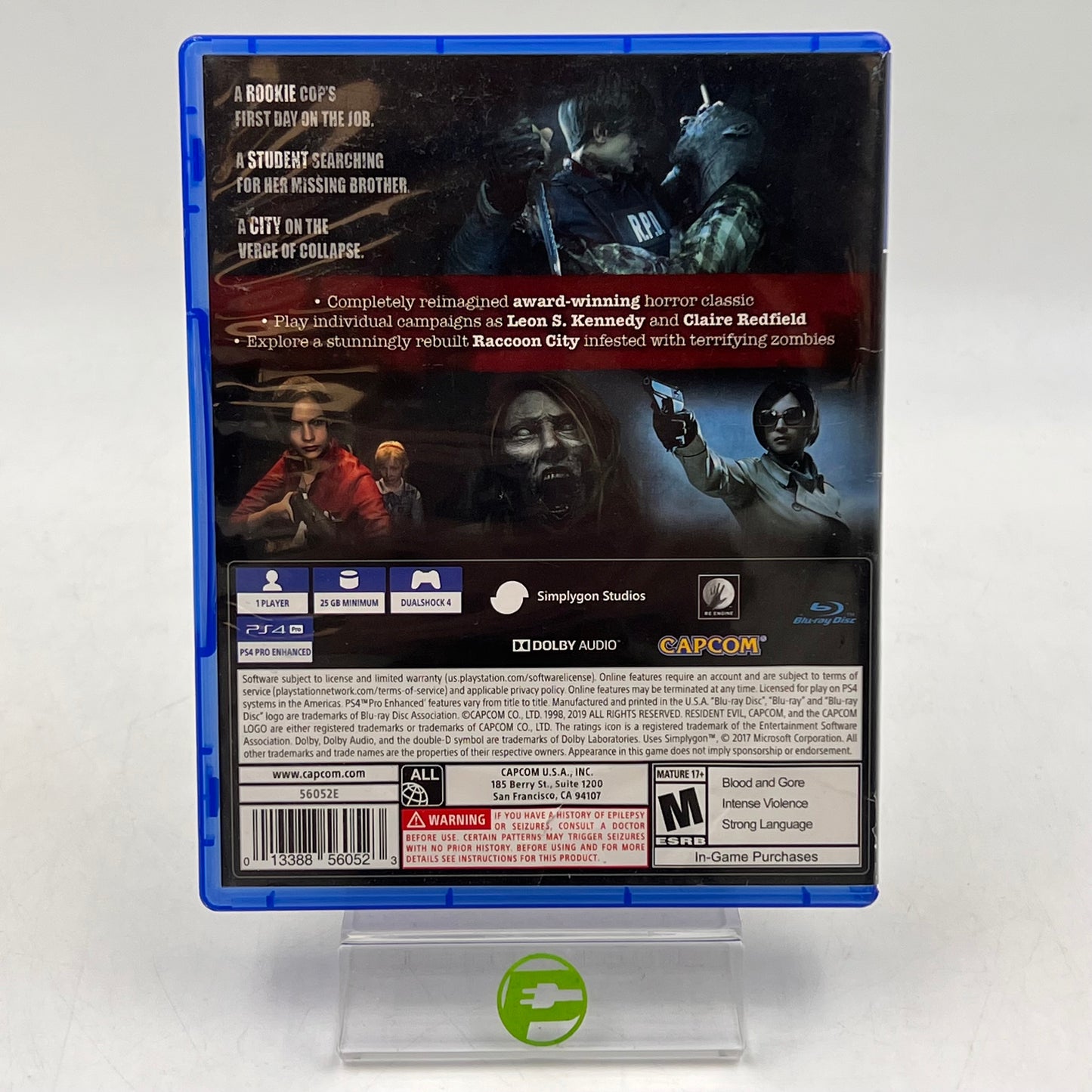 Resident Evil 2 (Sony PlayStation 4 PS4, 2019)