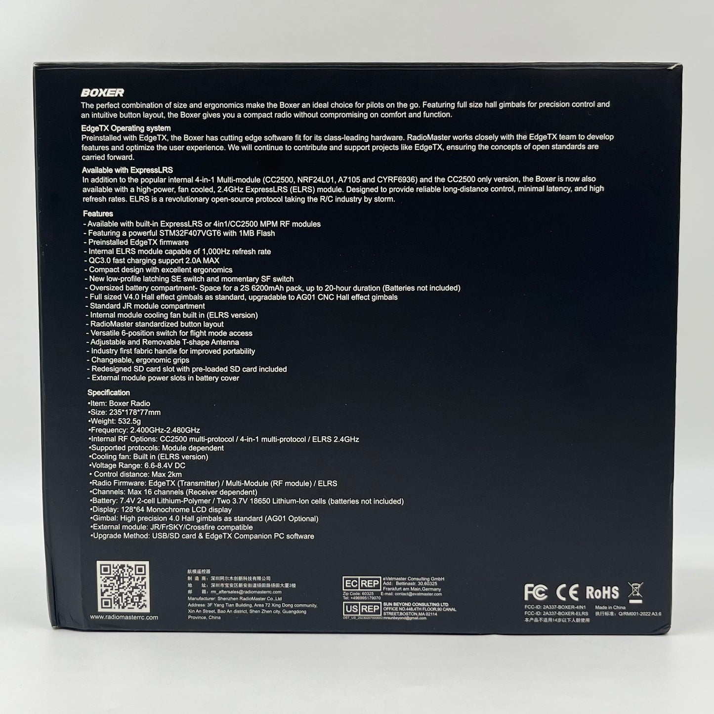 Radiomaster Boxer ELRS Remote Controller