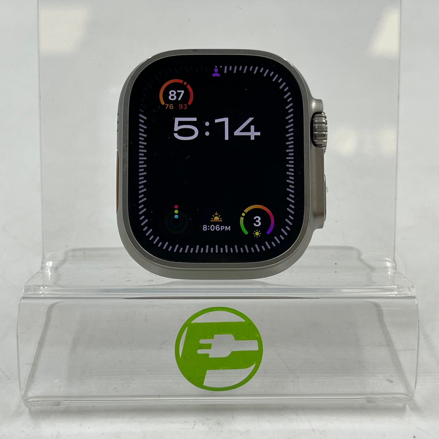 GPS Only Apple Watch Ultra 49MM Natural Titanium MQF13LL/A Face Only