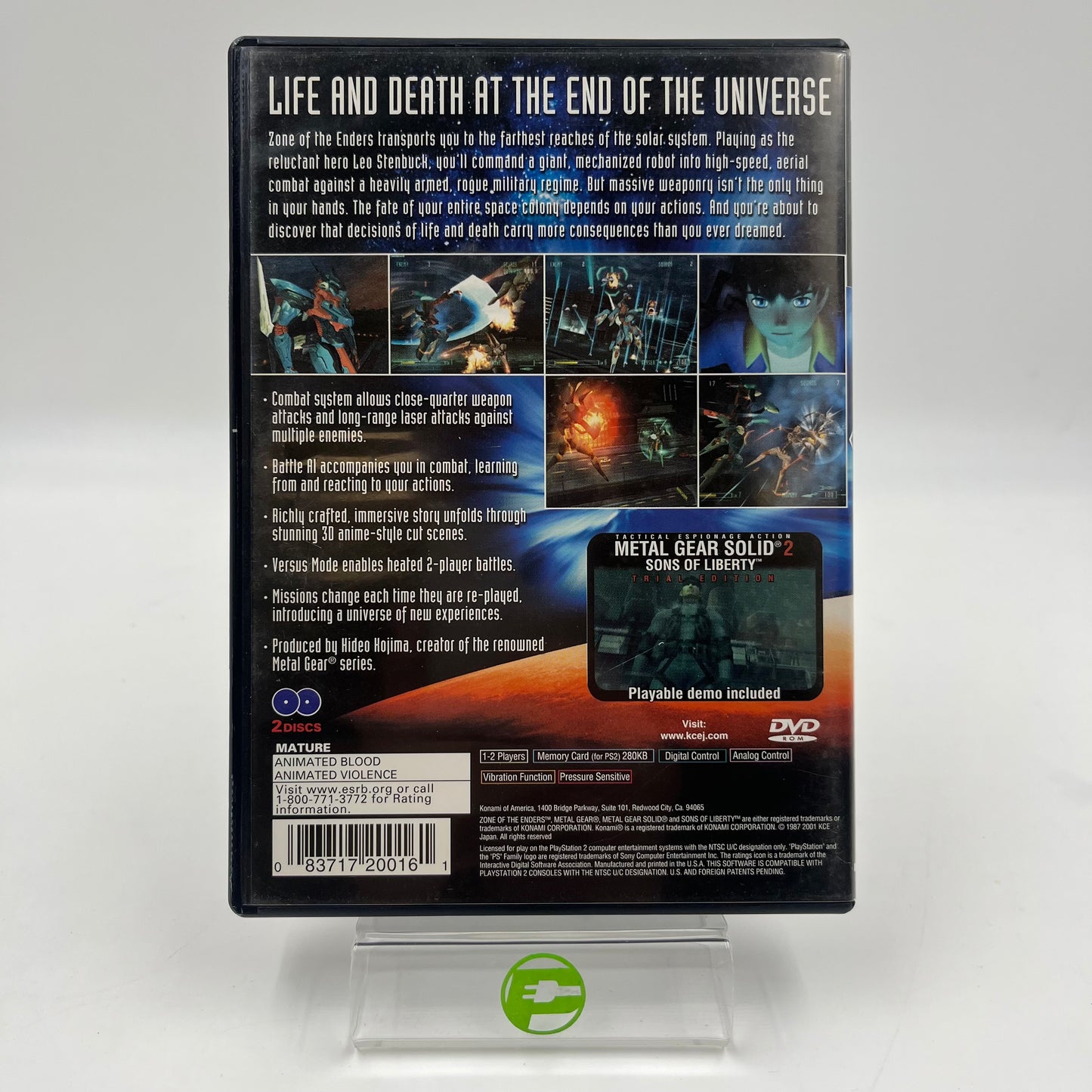 Zone of the Enders (Sony PlayStation 2 PS2, 2001)