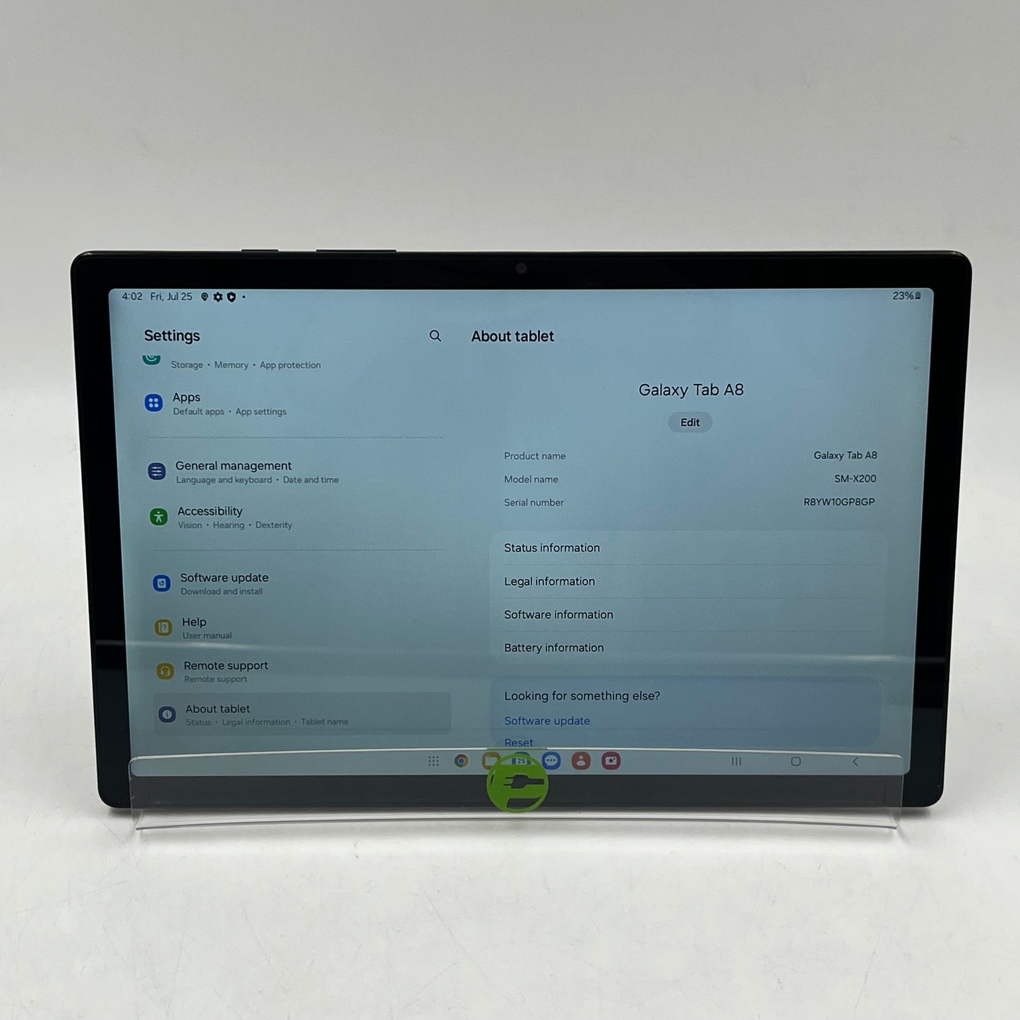 WiFi Only Samsung Galaxy Tab A8 10.5" 32GB Black SM-X200