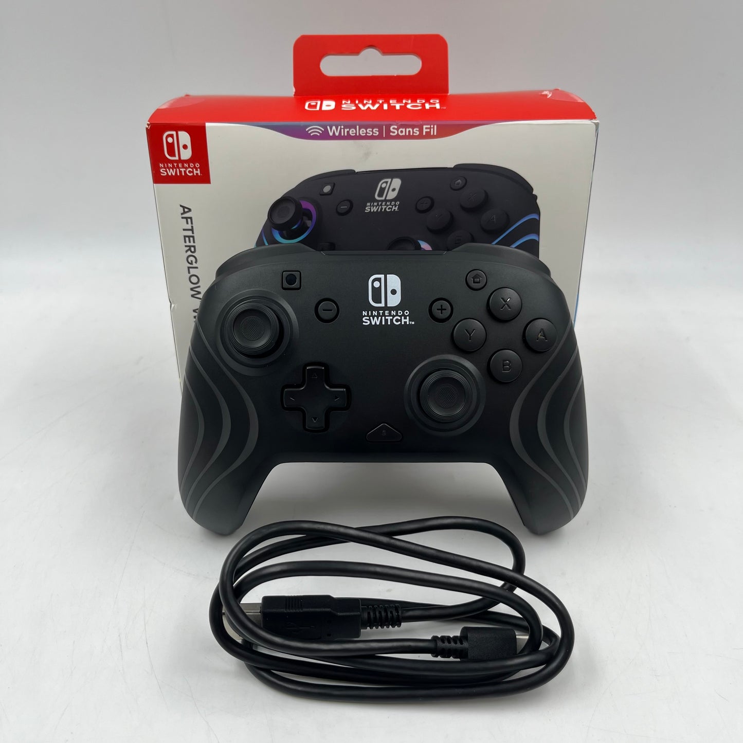 PDP Afterglow Wave Wireless Controller Black 500-252-BK For Switch
