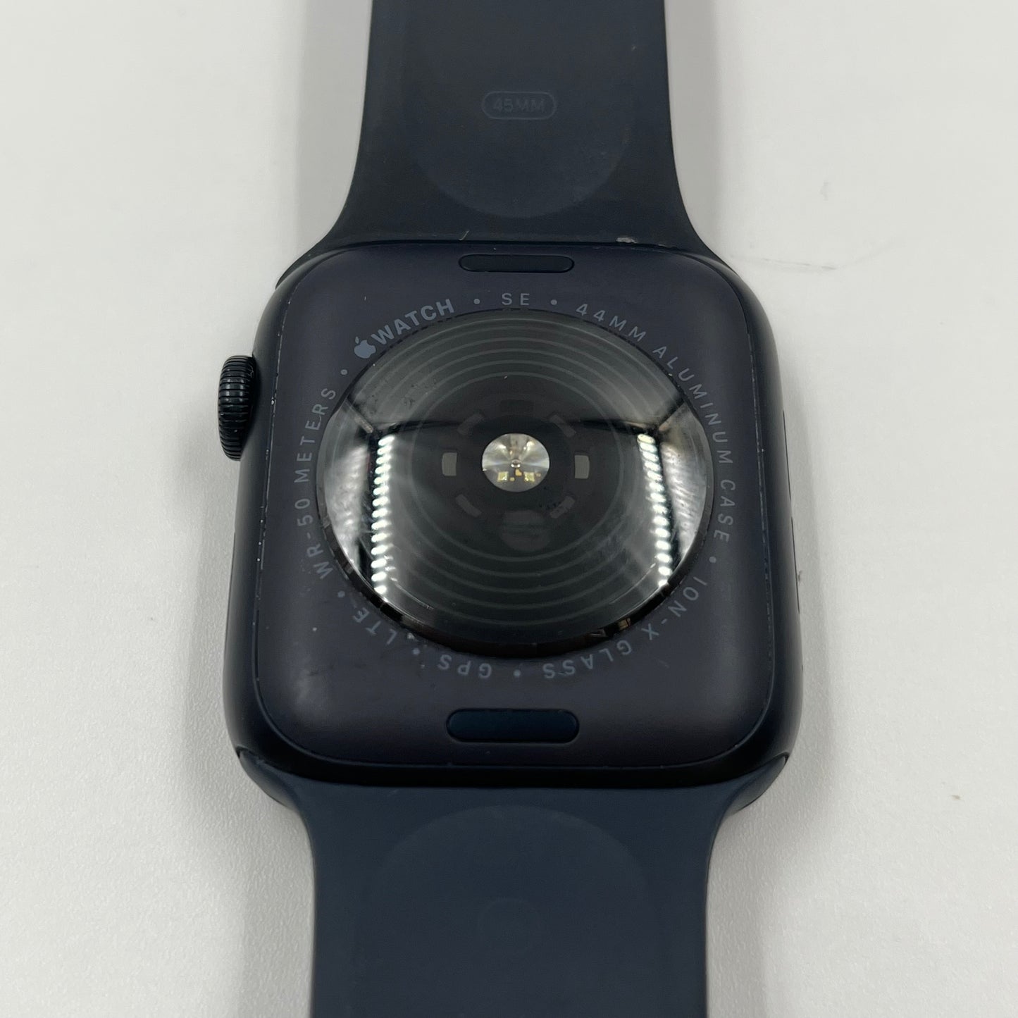 Unlocked Apple Watch SE 2nd Gen 44MM Black Aluminum Blue Ocean Band MNTY3LL/A