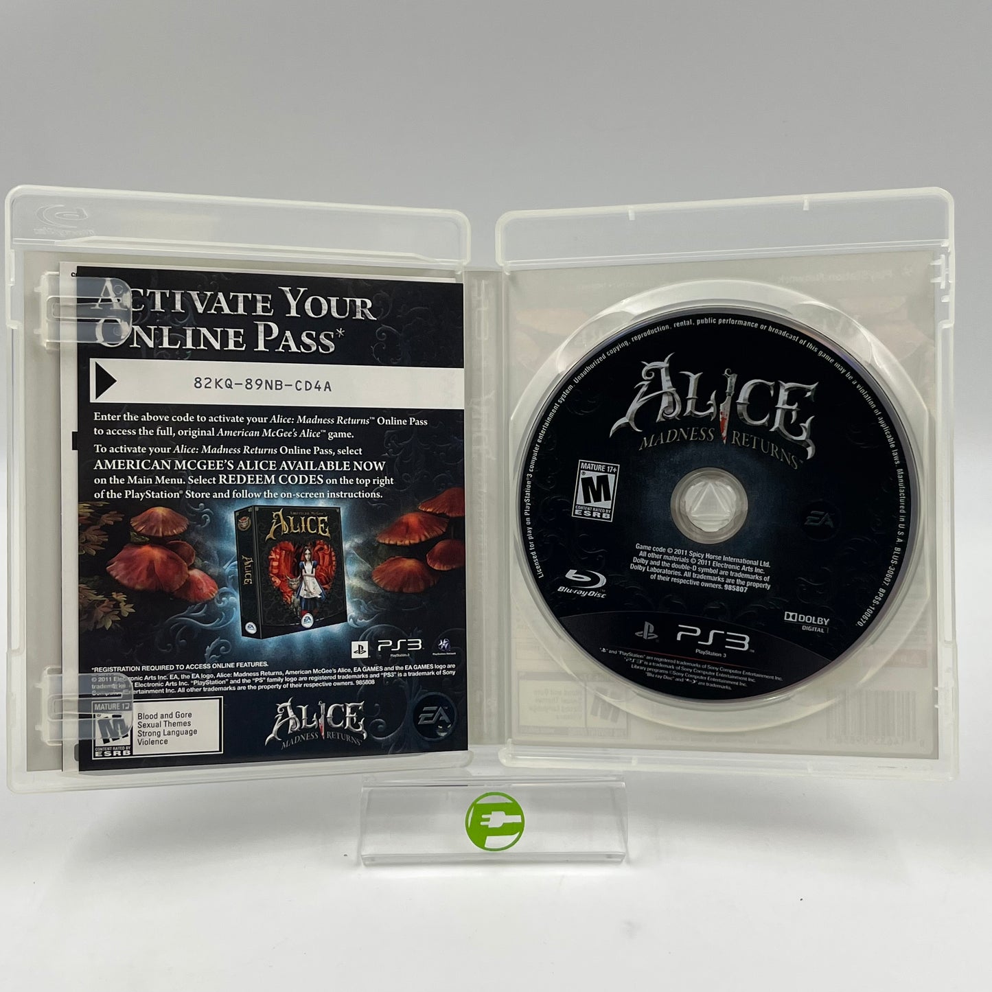 Alice: Madness Returns (Sony PlayStation 3 PS3, 2011)