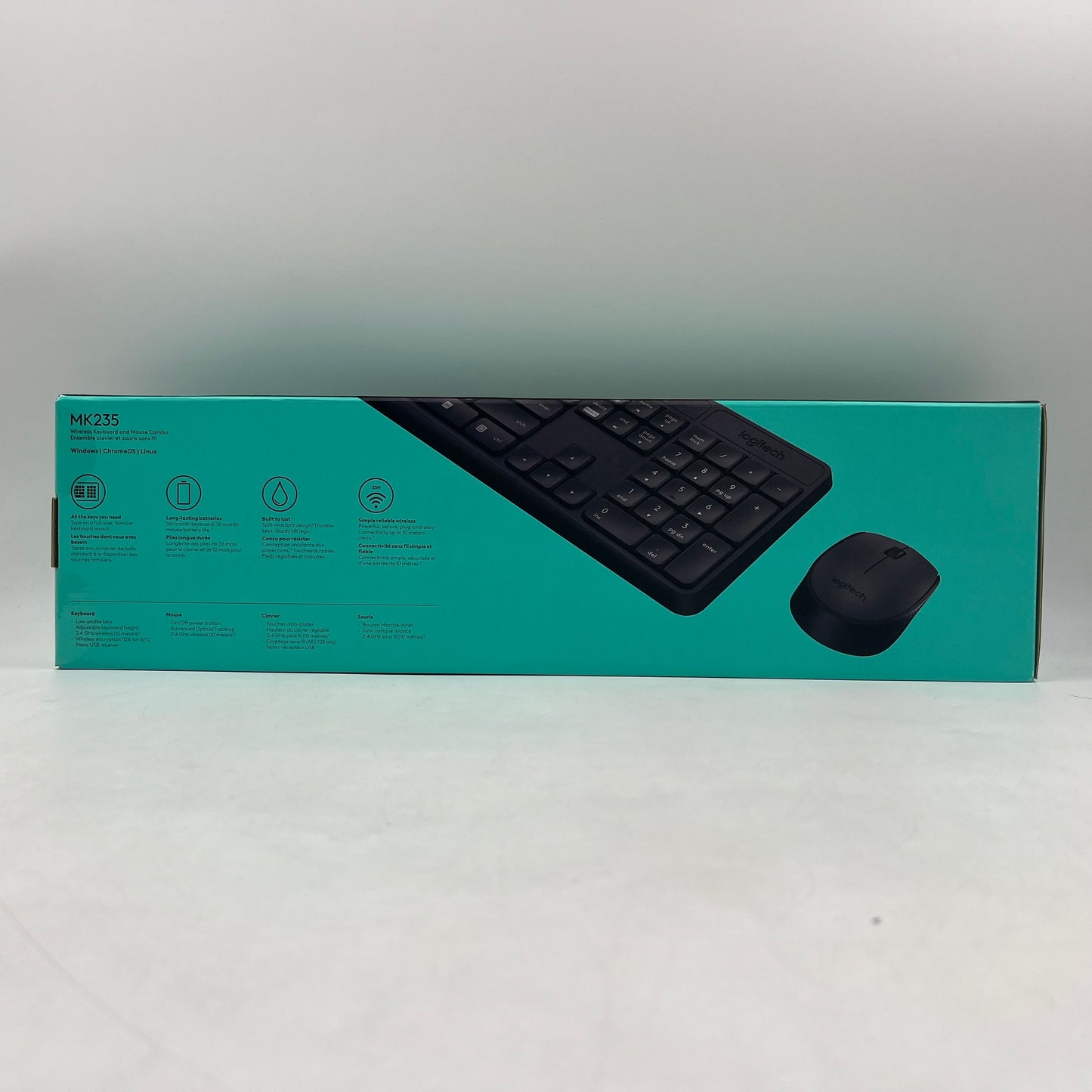 New Logitech MK235 Wireless Keyboard and Mouse Combo