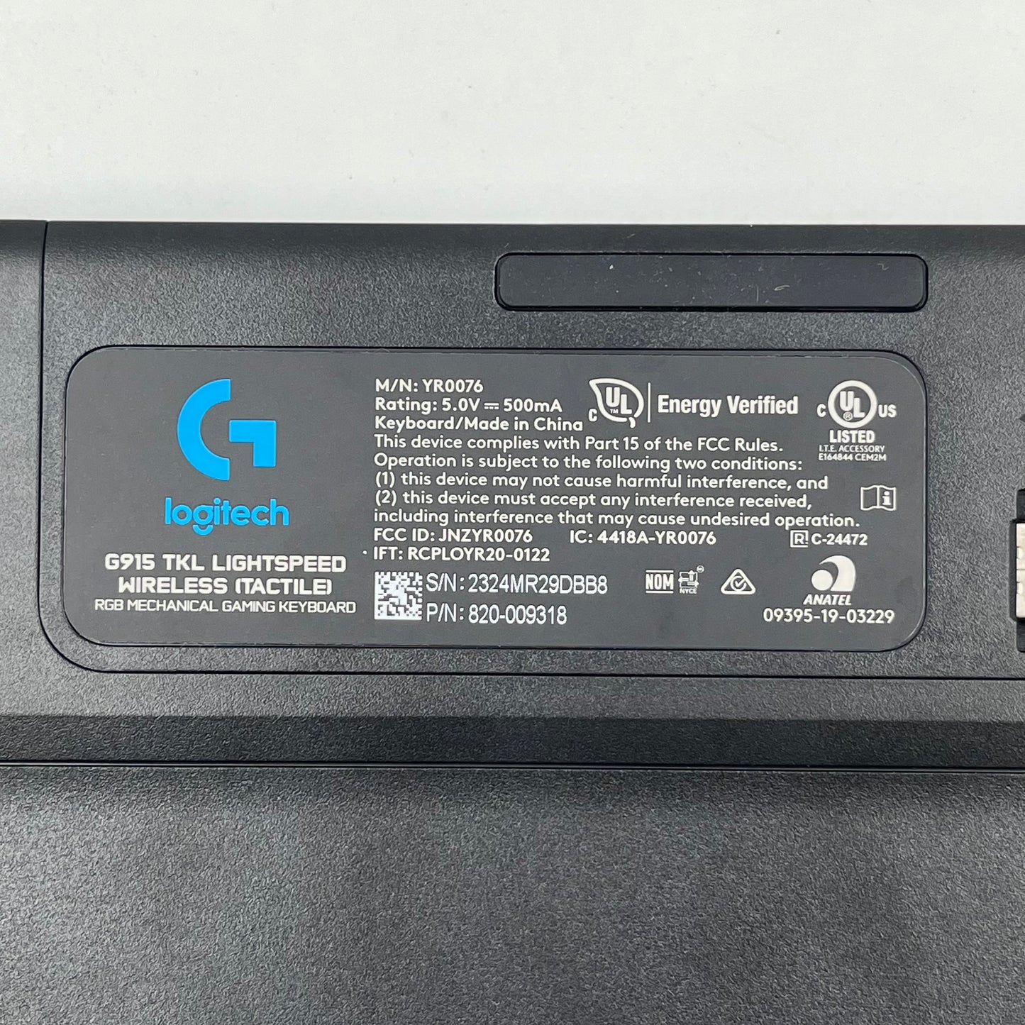 Logitech G915 Lightspeed Wireless Keyboard