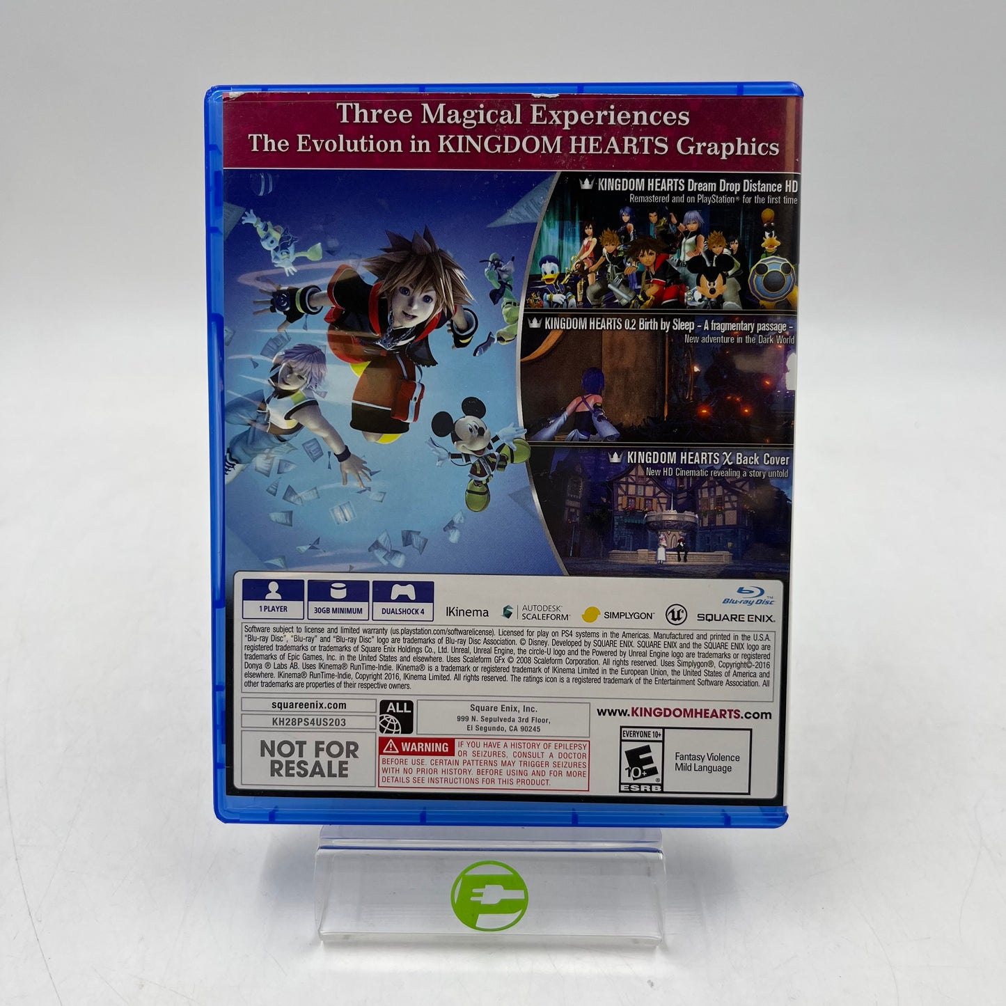 Kingdom Hearts HD 2.8 Final Chapter Prologue (Sony PlayStation 4 PS4, 2017)