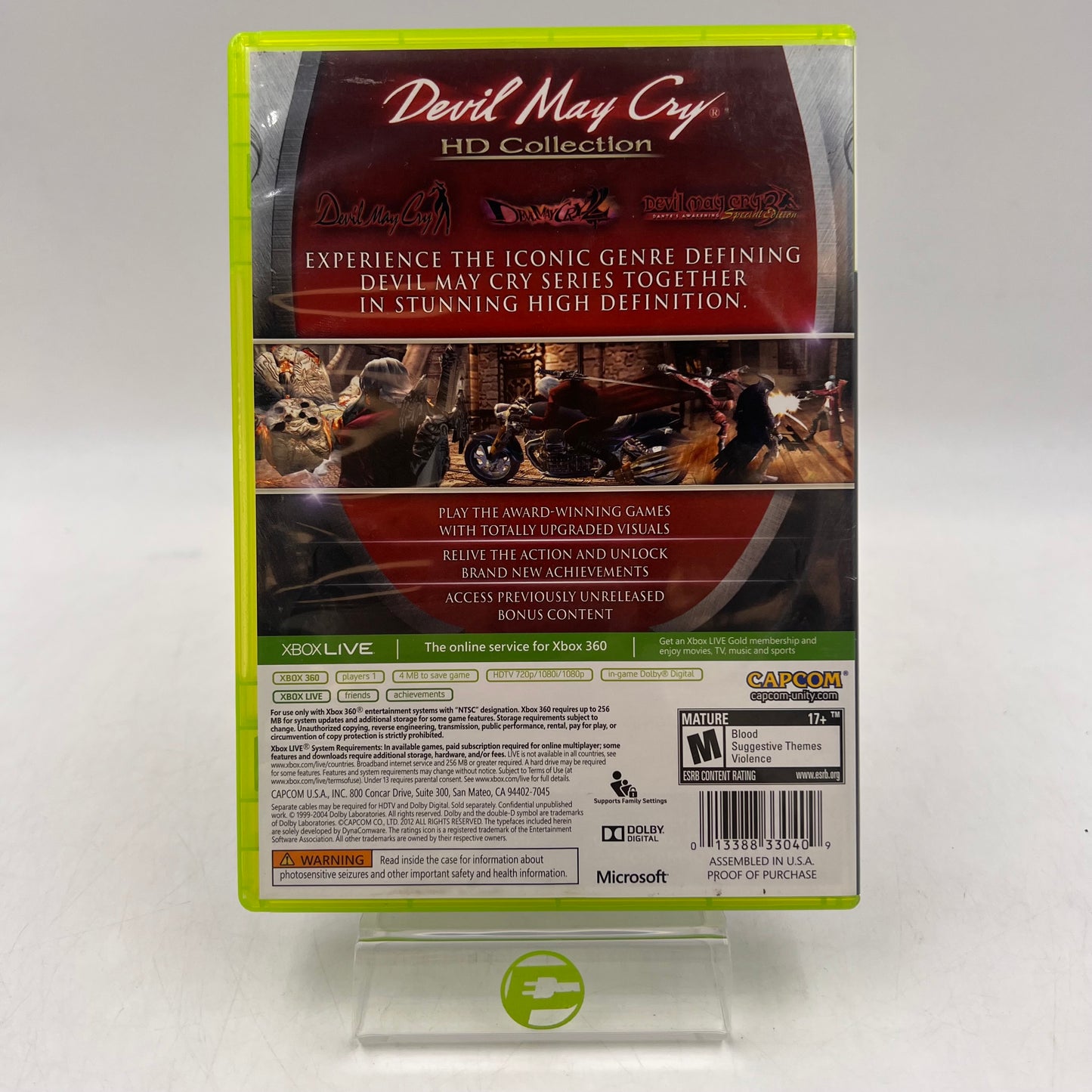 Devil May Cry HD Collection (Microsoft Xbox 360, 2012)