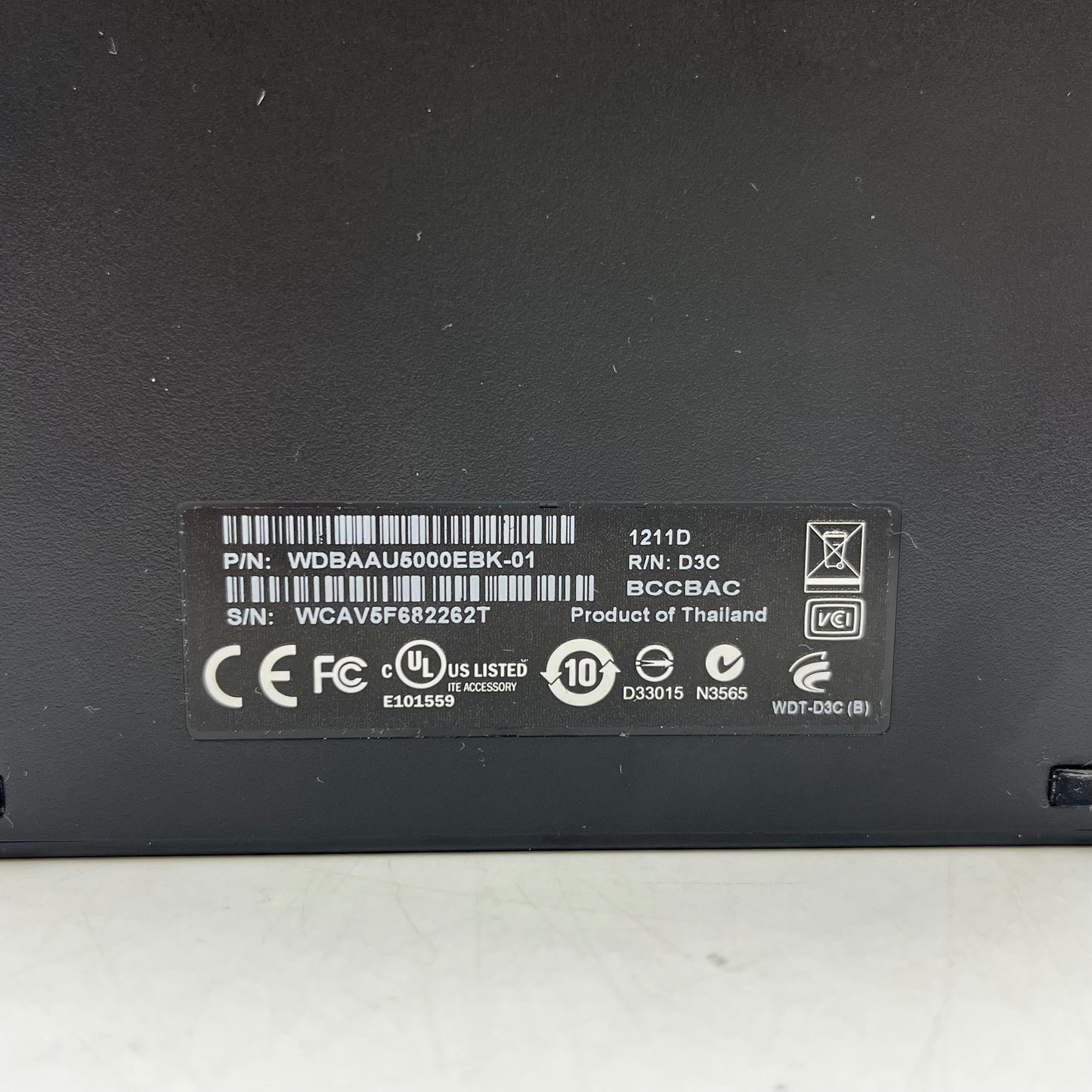 Western Digital WD Elements Portable 500GB USB-A HDD WDBAAU5000EBK-01