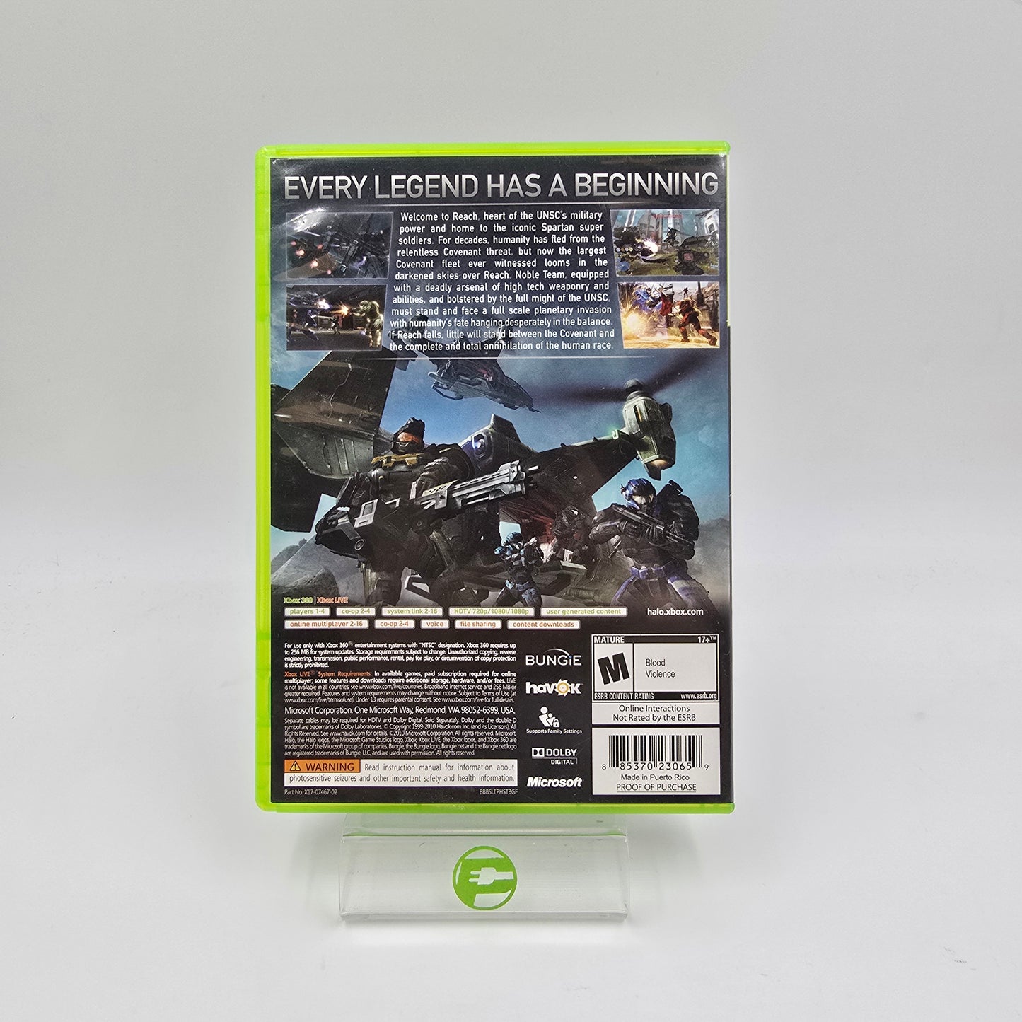 Halo: Reach (Microsoft Xbox 360, 2010)