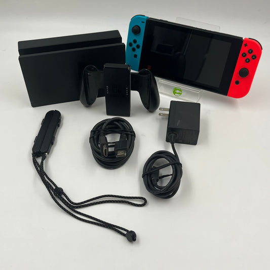 Nintendo Switch v2 Video Game Console HAC-001(-01) Red/Blue