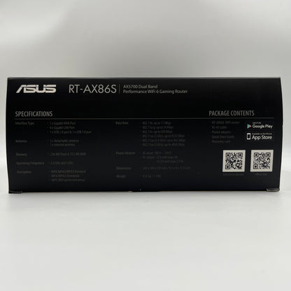 ASUS RT-AX86S Dual Band WiFi 6 AX5700 Gaming Router
