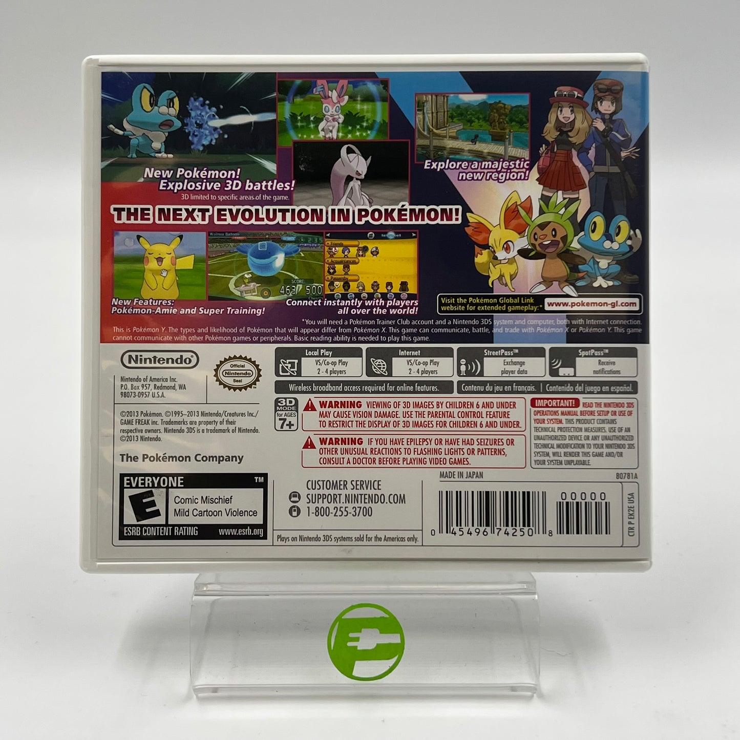 Pokemon Y (Nintendo 3DS, 2013)
