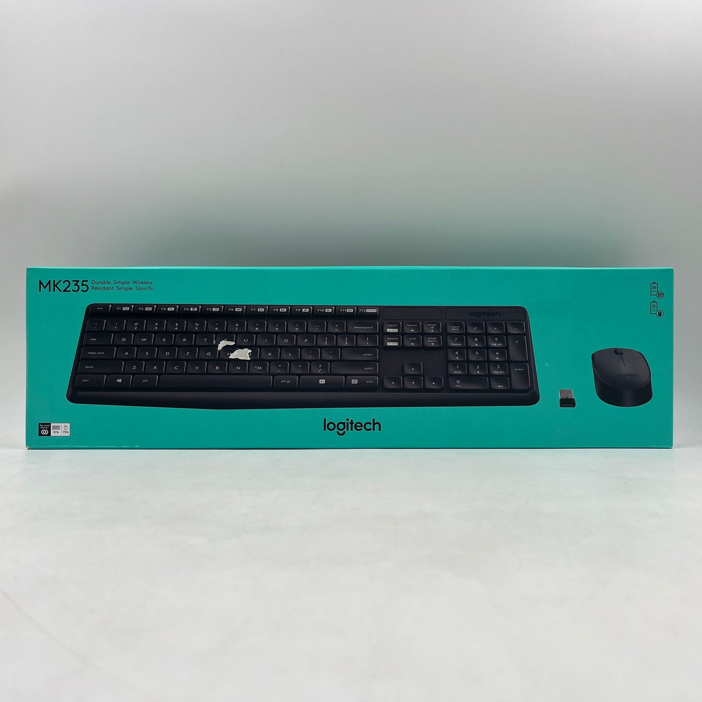 New Logitech MK235 Wireless Keyboard and Mouse Combo