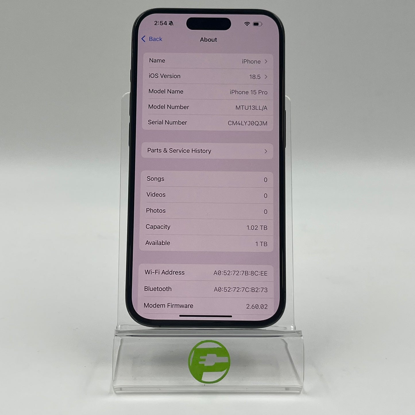 Unlocked Apple iPhone 15 Pro 1TB Black MTU13LL/A