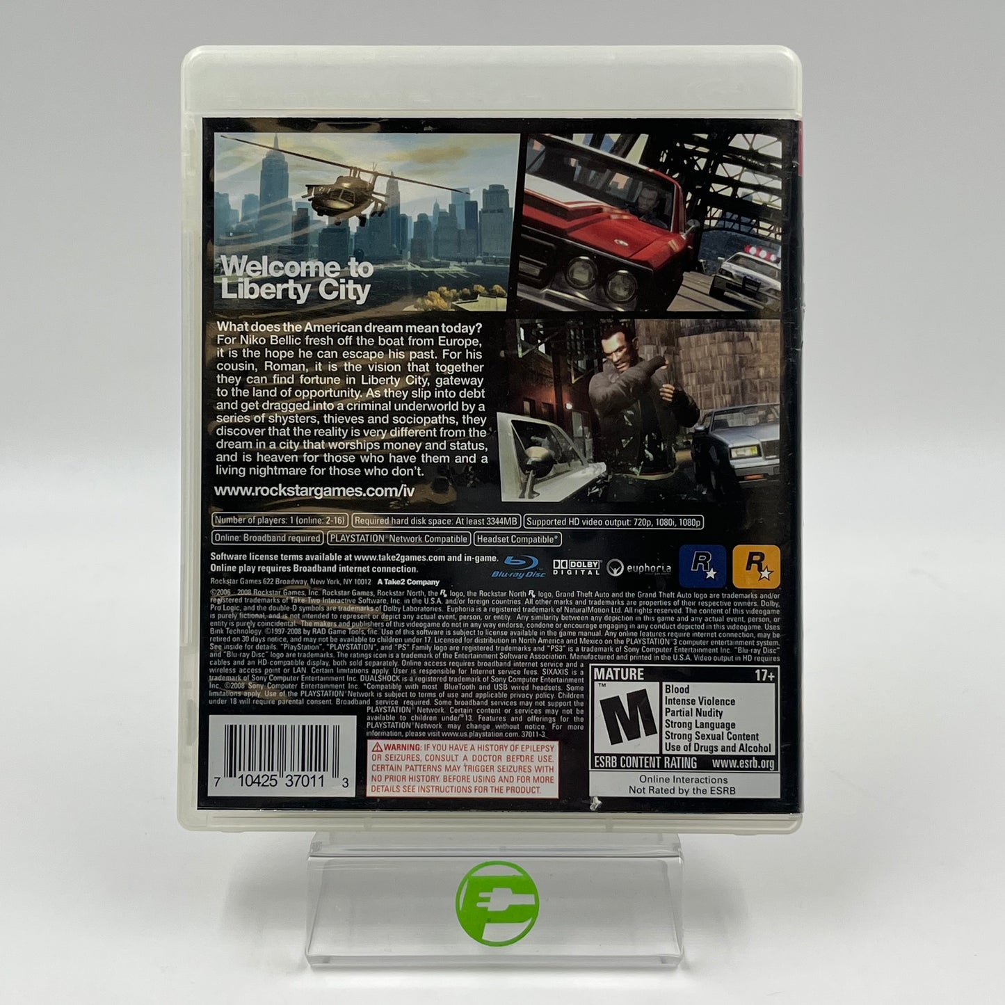 Grand Theft Auto IV (Sony PlayStation 3 PS3, 2008)