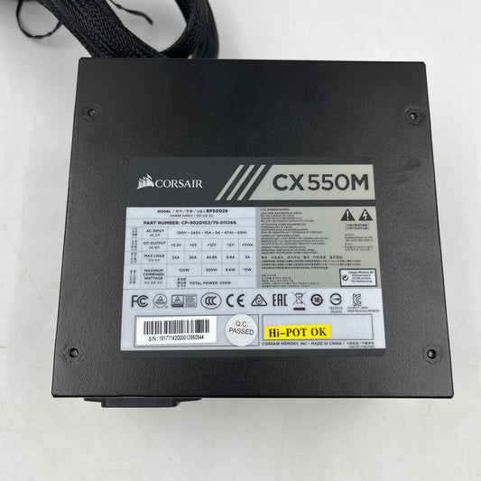 Corsair CX550M 	RPS0028 80 Plus Bronze 550W Semi Modular Power Supply