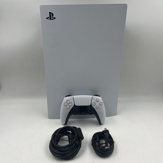 Sony PlayStation 5 Digital PS5 825GB White Console Gaming System CFI-1015B