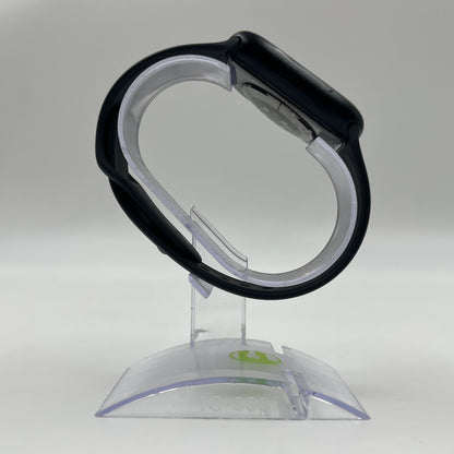 GPS Only Apple Watch Series 7 45MM Black Aluminum Midnight Sport Band MKJ73LL/A