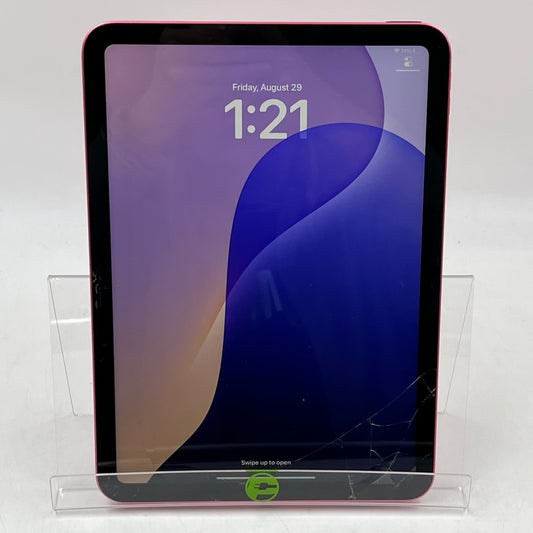 Broken WiFi Only Apple iPad 10th Gen 64GB 18.6 MPQ33LL/A Cracked