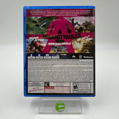 Rage 2 [Collector's Edition] (Sony PlayStation 4 PS4, 2019) with Windstick
