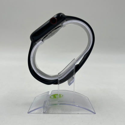 Unlocked Apple Watch Series 7 45MM Black Aluminum Midnight Sport Band MKJ73LL/A