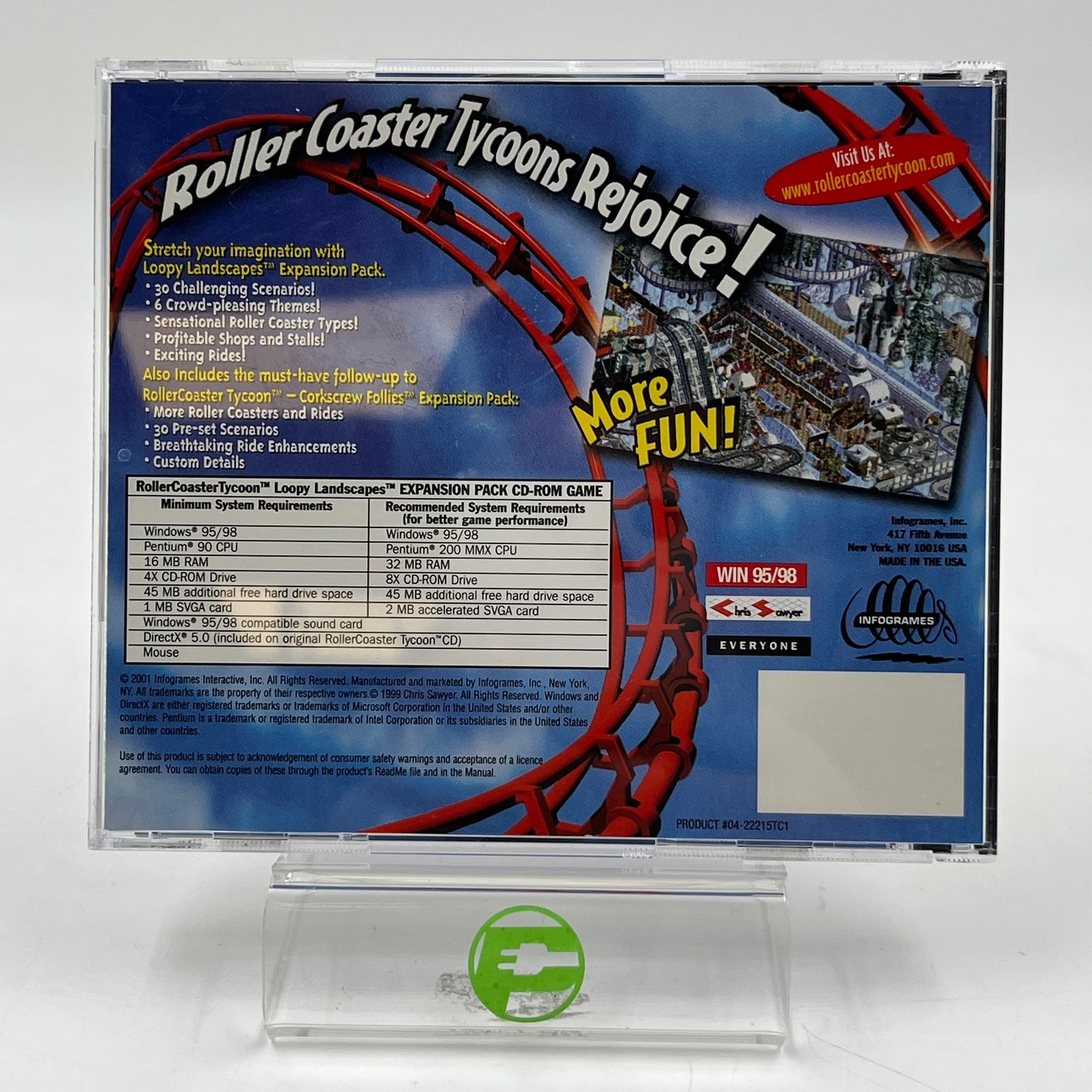 Roller Coaster Tycoon: Loopy Landscapes (PC, 2000)