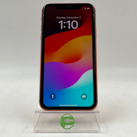 Unlocked Apple iPhone XR 64GB 17.6.1 Coral MT342LL/A